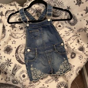 Toddler Girls Denim Overalls Size 3t